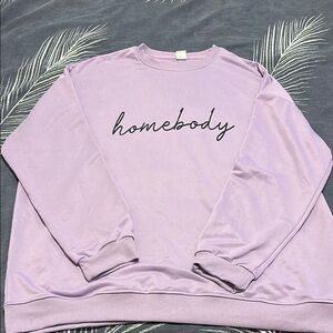 Lavender 'Homebody' Sweatshirt